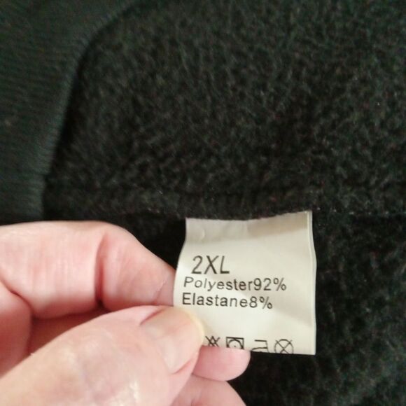 Black Graphic Art Hoodie with Kangaroo Pouch & Drawstring Hood - Picture 7 of 7